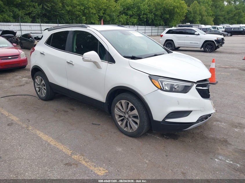 2017 Buick Encore VIN KL4CJASB0HB197101 IAAI salvage auction — FRONT END, Clear (Michigan), sold $525 on 2026-07-27 (photo 1)