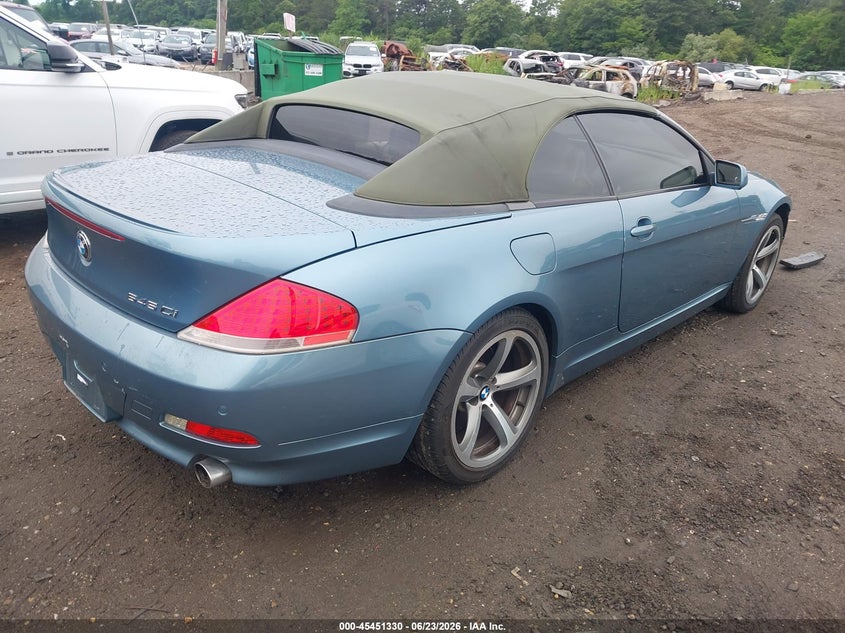 2005 BMW 6 series VIN WBAEK73445B325542 IAAI salvage auction — FRONT END, Mv-907A (New York), sold $475 on 2026-07-21 (photo 4)