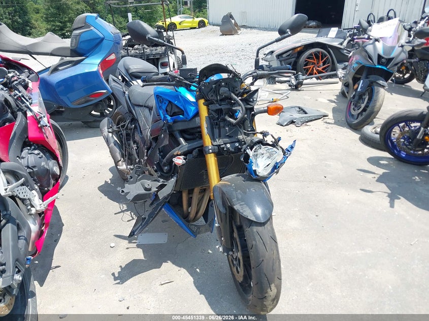 2018 Suzuki Gsx-s VIN JS1C533B1J2101237 IAAI salvage auction — FRONT END, Salvage (Georgia), sold $1,100 on 2026-07-29 (photo 1)