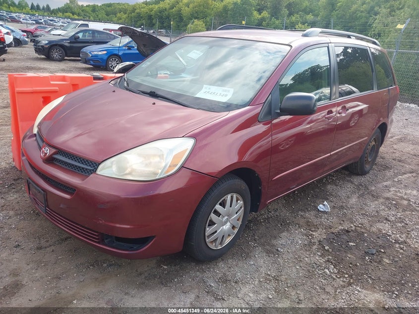 2005 Toyota Sienna VIN 5TDZA23C25S241424 IAAI salvage auction — NORMAL WEAR, Clear (Illinois), sold $550 on 2026-07-29 (photo 2)