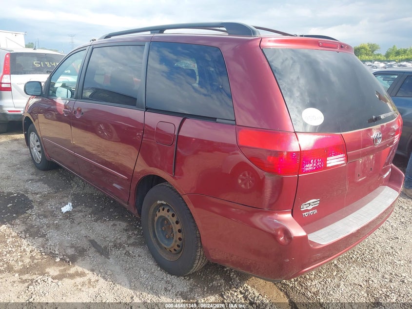 2005 Toyota Sienna VIN 5TDZA23C25S241424 IAAI salvage auction — NORMAL WEAR, Clear (Illinois), sold $550 on 2026-07-29 (photo 3)