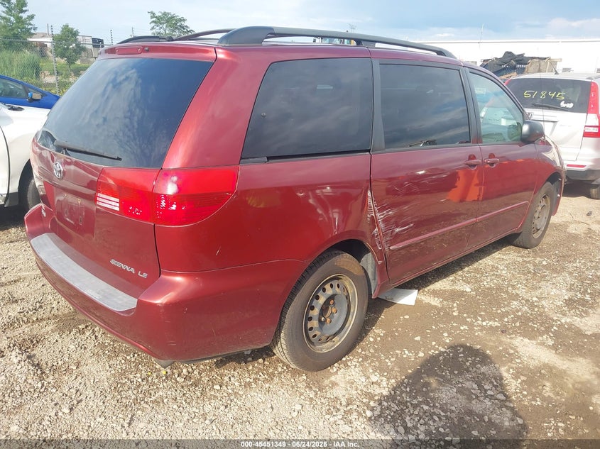 2005 Toyota Sienna VIN 5TDZA23C25S241424 IAAI salvage auction — NORMAL WEAR, Clear (Illinois), sold $550 on 2026-07-29 (photo 4)