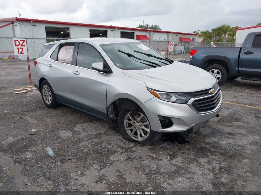2018 Chevrolet Equinox VIN 3GNAXJEV9JS626299 IAAI salvage auction — FRONT END, Wait Title, sold $1,800 on 2026-08-23 (photo 1)