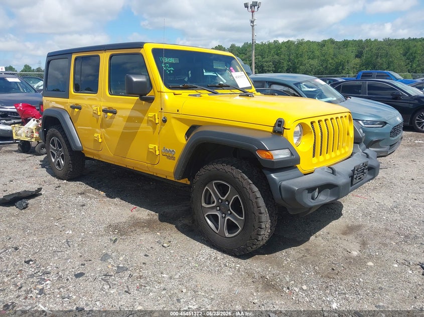 2020 Jeep Wrangler / VIN 1C4HJXDN2LW135416 IAAI salvage auction — REAR END, Salvage Title, sold $7,500 on 2026-07-29 (photo 1)