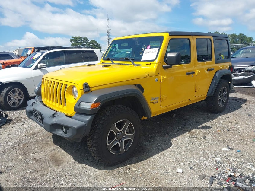 2020 Jeep Wrangler / VIN 1C4HJXDN2LW135416 IAAI salvage auction — REAR END, Salvage Title, sold $7,500 on 2026-07-29 (photo 2)