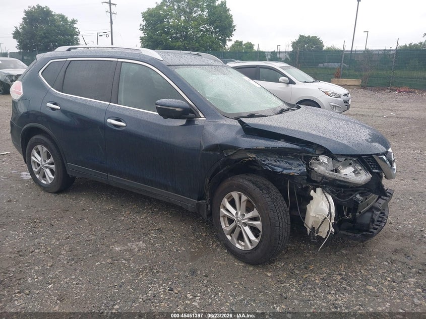 2015 Nissan Rogue VIN KNMAT2MV2FP575651 IAAI salvage auction — RIGHT FRONT, Salvage (Pennsylvania), sold $650 on 2026-07-24 (photo 1)