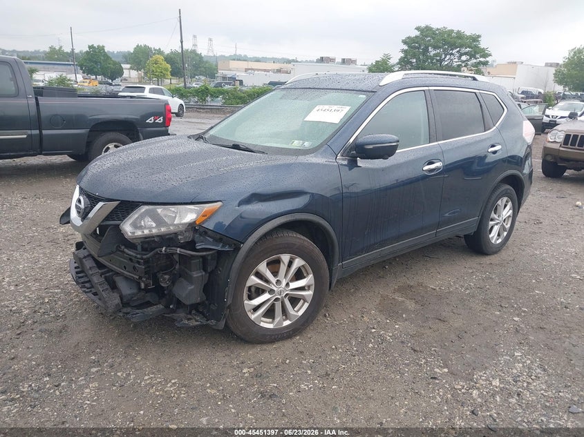 2015 Nissan Rogue VIN KNMAT2MV2FP575651 IAAI salvage auction — RIGHT FRONT, Salvage (Pennsylvania), sold $650 on 2026-07-24 (photo 2)