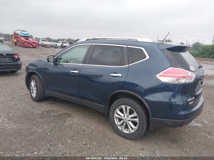 2015 Nissan Rogue VIN KNMAT2MV2FP575651 IAAI salvage auction — RIGHT FRONT, Salvage (Pennsylvania), sold $650 on 2026-07-24 (photo 3)