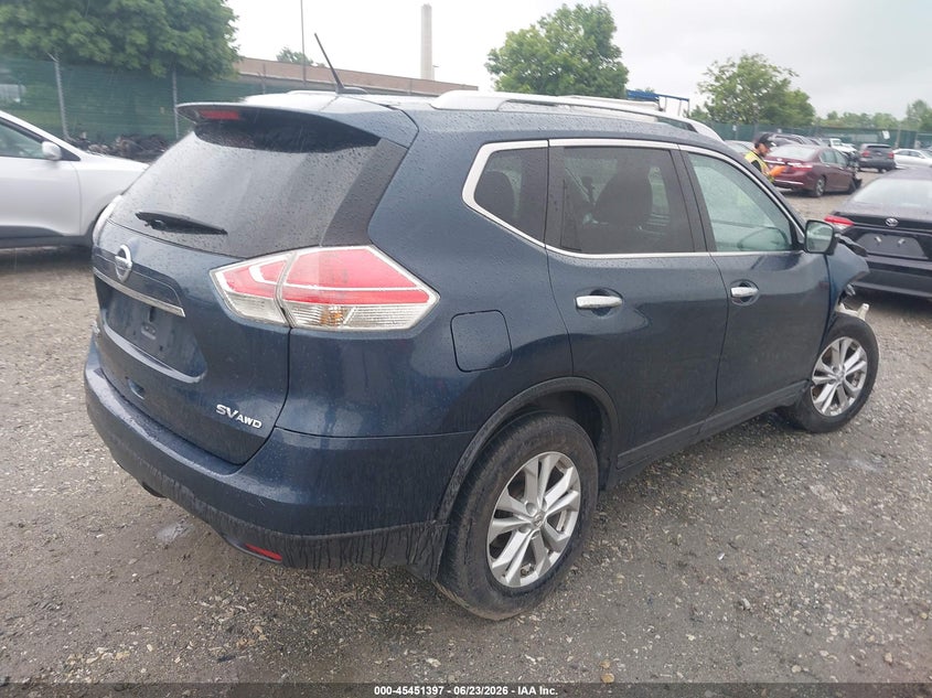 2015 Nissan Rogue VIN KNMAT2MV2FP575651 IAAI salvage auction — RIGHT FRONT, Salvage (Pennsylvania), sold $650 on 2026-07-24 (photo 4)