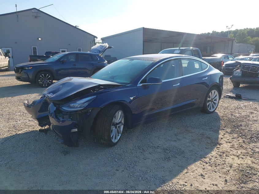2017 Tesla Model 3 VIN 5YJ3E1EA1HF001029 IAAI salvage auction — FRONT END, Salvage Title, sold $3,500 on 2026-07-30 (photo 2)