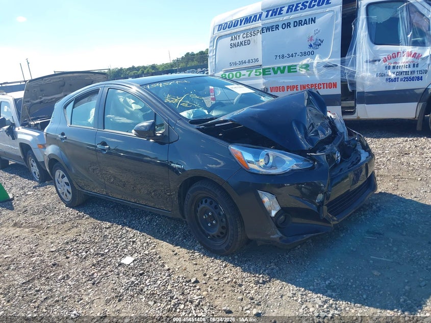 2015 Toyota Prius c VIN JTDKDTB37F1582591 IAAI salvage auction — FRONT END, Mv-907A (New York), sold $575 on 2026-07-28 (photo 1)