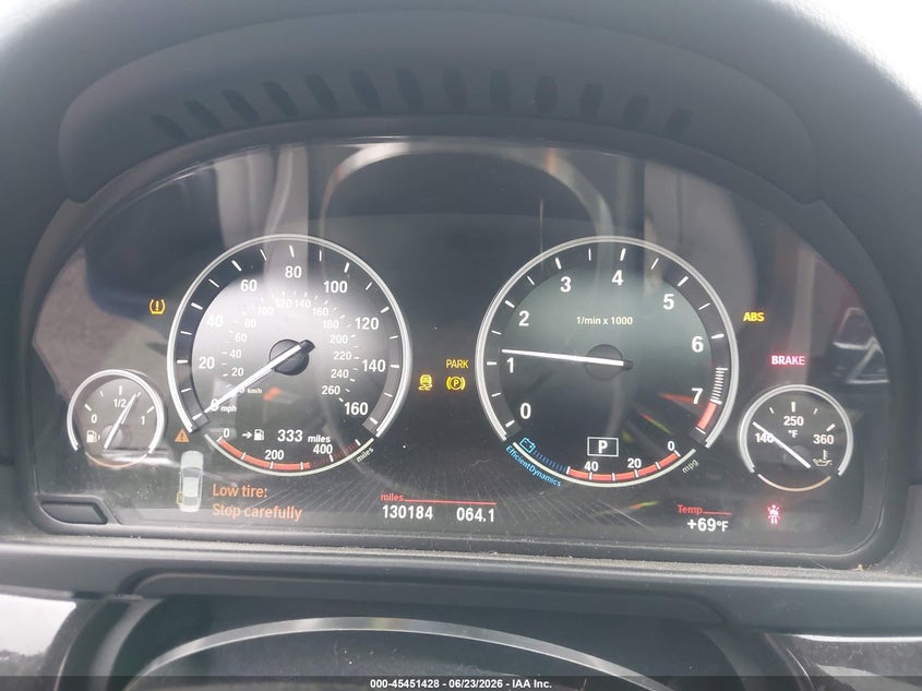 2013 BMW 5er VIN WBAXH5C50DD110215 IAAI salvage auction — LEFT SIDE, Salvage - Greater Than 75% (Maryland), sold $850 on 2026-07-29 (photo 7)