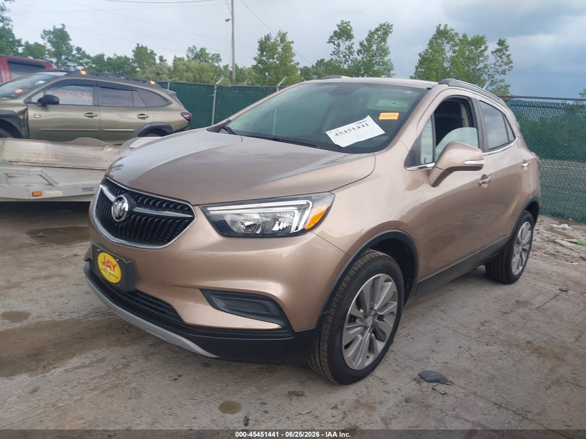 2019 Buick Encore VIN KL4CJESB8KB759311 IAAI salvage auction — HAIL, Salvage Title, sold $75 on 2026-07-21 (photo 2)