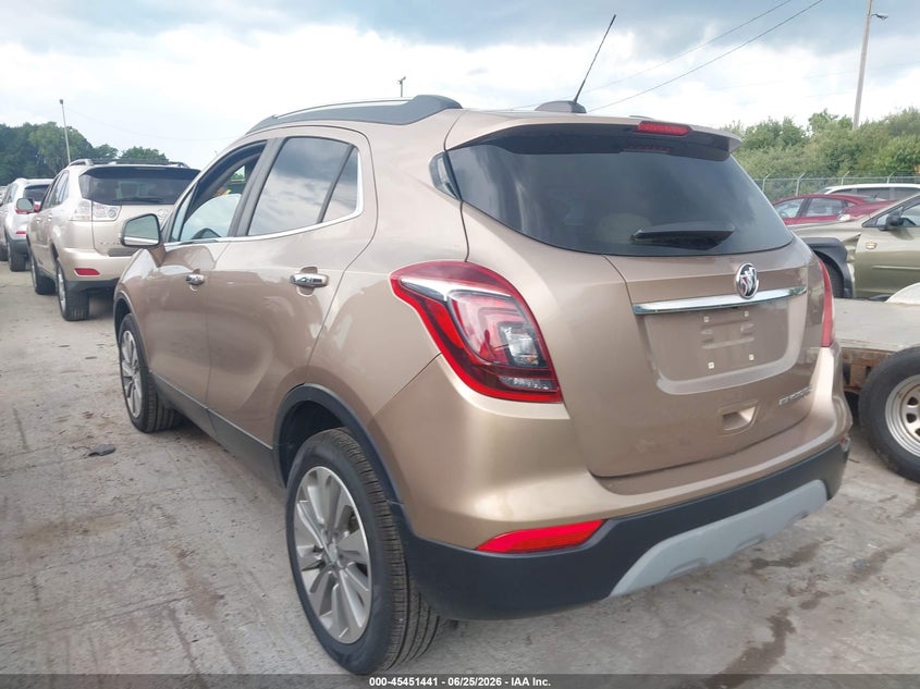 2019 Buick Encore VIN KL4CJESB8KB759311 IAAI salvage auction — HAIL, Salvage Title, sold $75 on 2026-07-21 (photo 3)