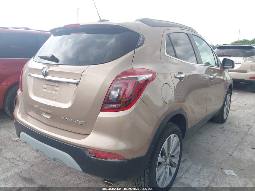 2019 Buick Encore VIN KL4CJESB8KB759311 IAAI salvage auction — HAIL, Salvage Title, sold $75 on 2026-07-21 (photo 4)
