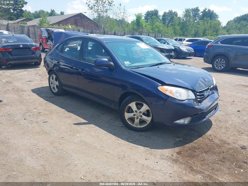 2010 Hyundai Elantra VIN KMHDU4AD4AU022846 IAAI salvage auction — FRONT END, Clear (Massachusetts), sold $400 on 2026-07-17 (photo 1)