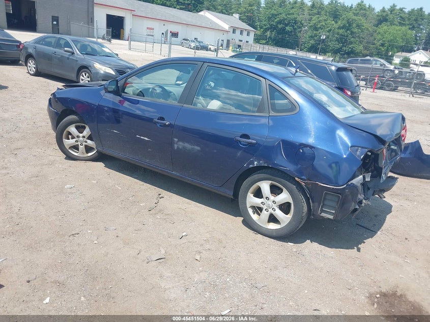 2010 Hyundai Elantra VIN KMHDU4AD4AU022846 IAAI salvage auction — FRONT END, Clear (Massachusetts), sold $400 on 2026-07-17 (photo 3)