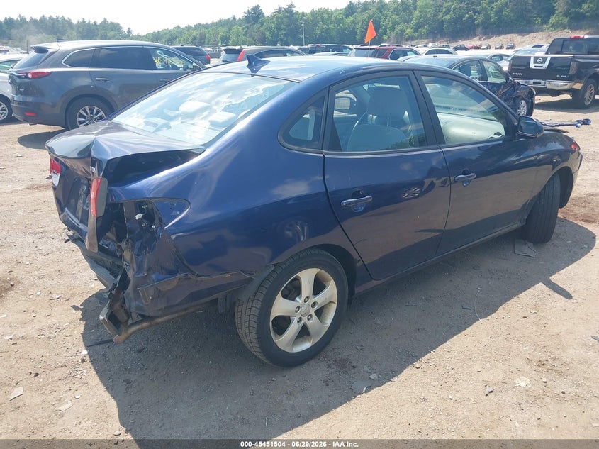 2010 Hyundai Elantra VIN KMHDU4AD4AU022846 IAAI salvage auction — FRONT END, Clear (Massachusetts), sold $400 on 2026-07-17 (photo 4)