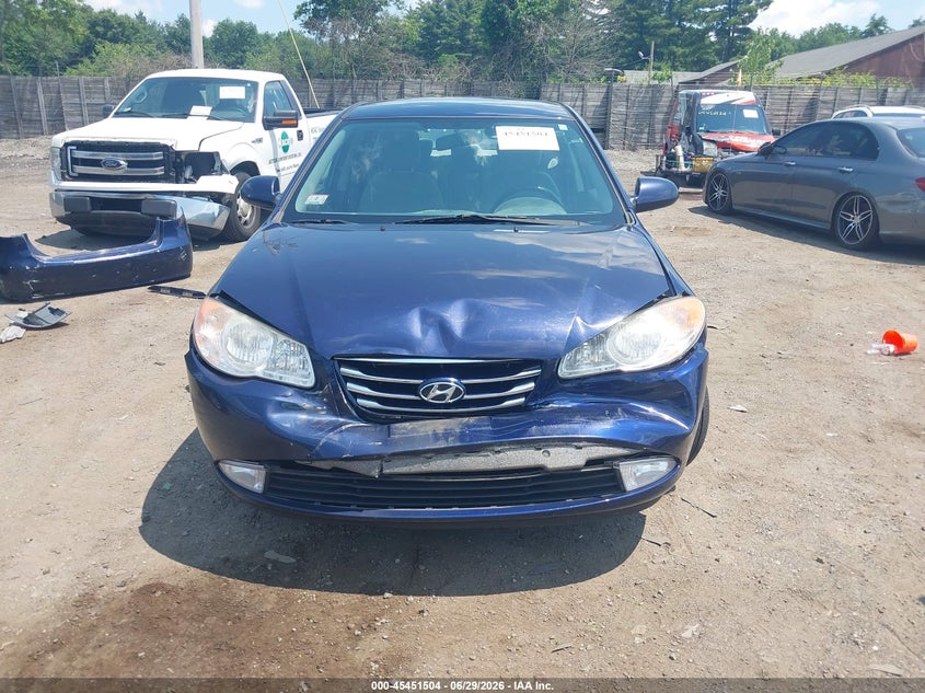 2010 Hyundai Elantra VIN KMHDU4AD4AU022846 IAAI salvage auction — FRONT END, Clear (Massachusetts), sold $400 on 2026-07-17 (photo 6)