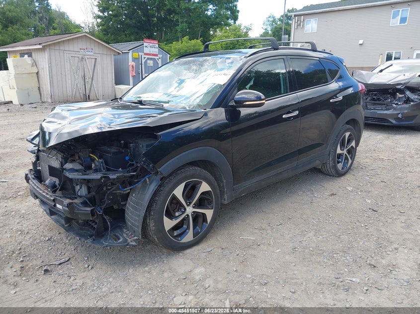 2016 Hyundai Tucson VIN KM8J3CA23GU085167 IAAI salvage auction — FRONT END, Salvage (Pennsylvania), sold $3,050 on 2026-07-07 (photo 2)