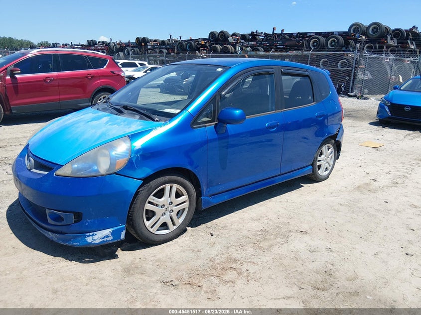 2008 Honda Fit VIN JHMGD38678S022427 IAAI salvage auction — FRONT & REAR, Bill Of Sale (Georgia), sold $225 on 2026-07-24 (photo 2)