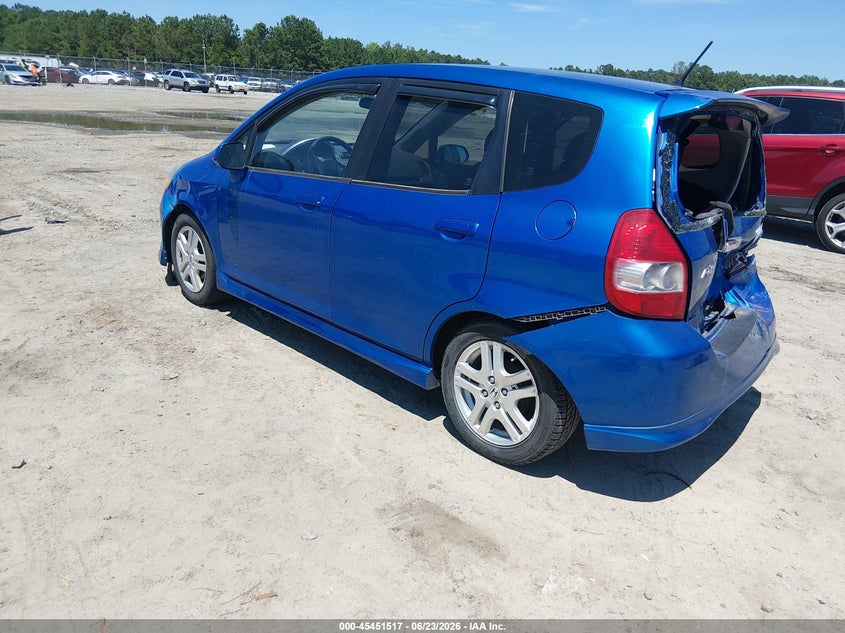 2008 Honda Fit VIN JHMGD38678S022427 IAAI salvage auction — FRONT & REAR, Bill Of Sale (Georgia), sold $225 on 2026-07-24 (photo 3)