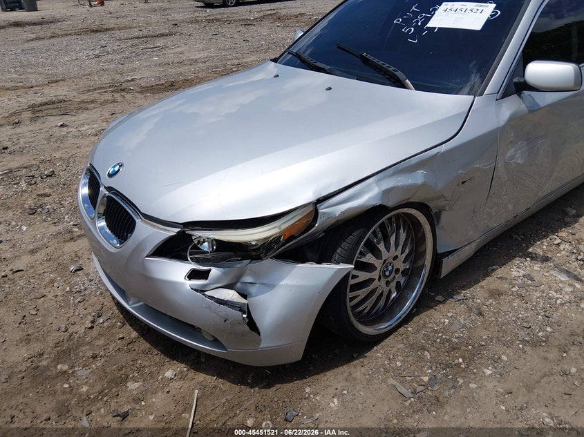2004 BMW 5 series VIN WBANA73594B063690 IAAI salvage auction — LEFT SIDE, Salvage (Georgia), sold $450 on 2026-07-31 (photo 6)