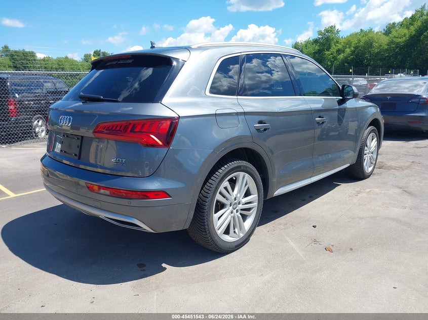 2018 Audi Q5 VIN WA1CNAFY1J2016841 IAAI salvage auction — UNKNOWN, Salvage Title, sold $7,700 on 2026-07-09 (photo 4)