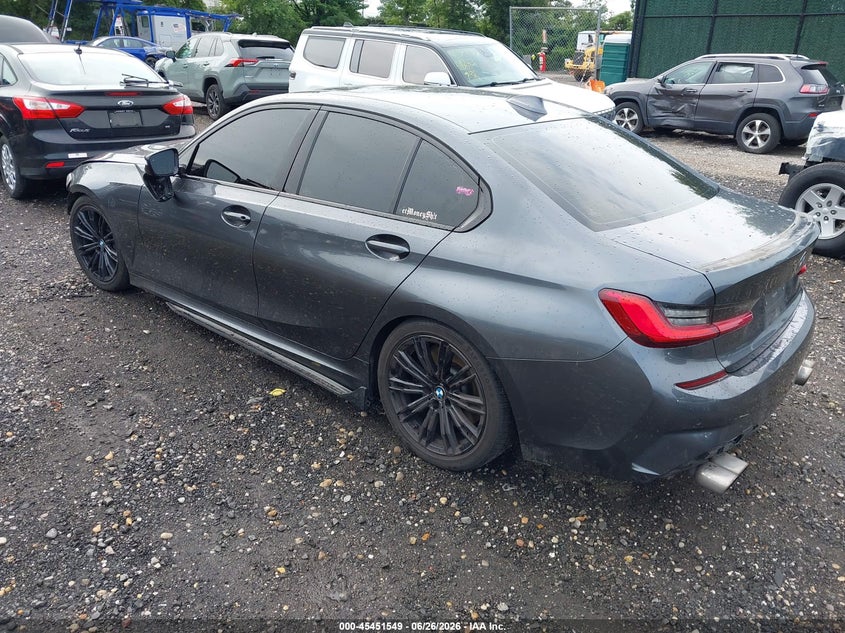 2020 BMW 3er VIN WBA5U7C04LFH07487 IAAI salvage auction — FRONT END, Wait Title, sold $11,100 on 2026-08-18 (photo 3)