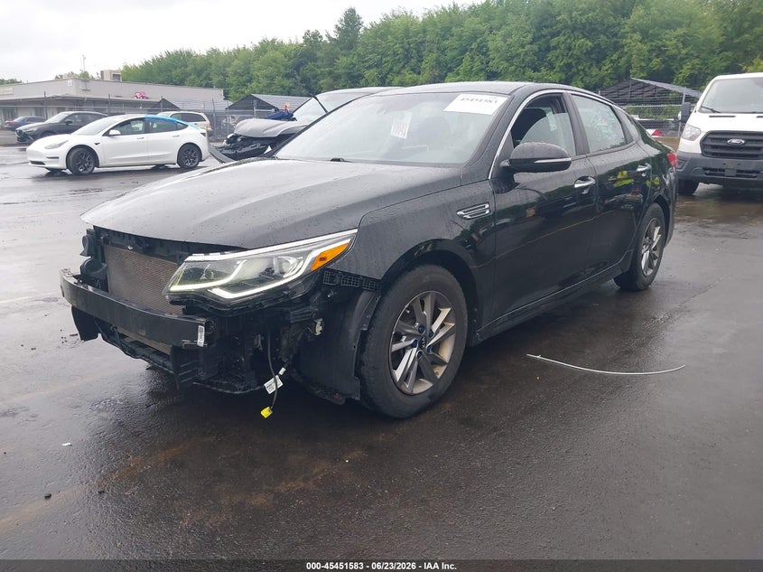 2019 Kia Optima VIN 5XXGT4L33KG374882 IAAI salvage auction — FRONT END, Salvage (Connecticut), sold $875 on 2026-07-16 (photo 2)
