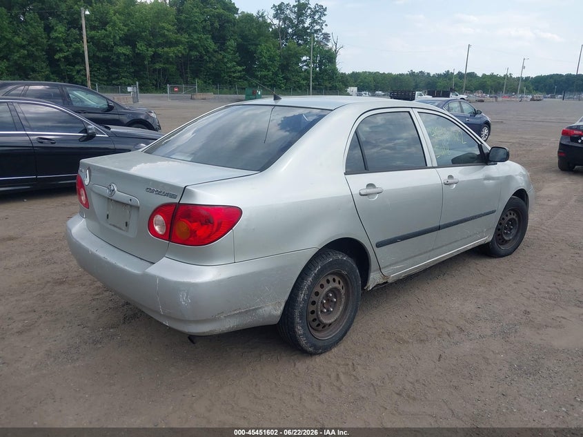 2003 Toyota Corolla VIN JTDBR32E130012493 IAAI salvage auction — NORMAL WEAR, Clear (Virginia), sold $650 on 2026-08-01 (photo 4)