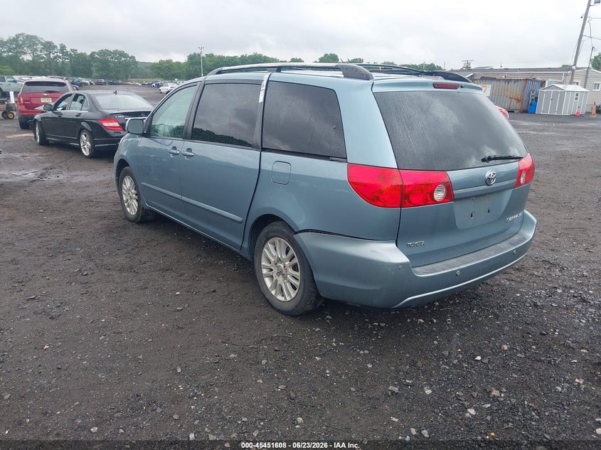 2008 Toyota Sienna VIN 5TDZK22C08S205220 IAAI salvage auction — RIGHT SIDE, Salvage (New Jersey), sold $1,300 on 2026-07-29 (photo 3)