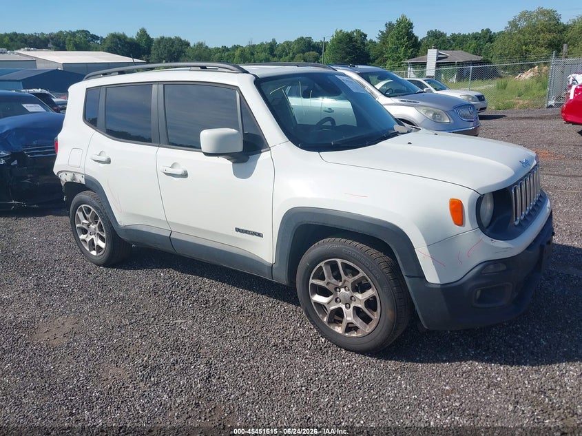 2016 Jeep Renegade VIN ZACCJABT0GPD85619 IAAI salvage auction — REAR END, Salvage (South Carolina), sold $800 on 2026-07-21 (photo 1)