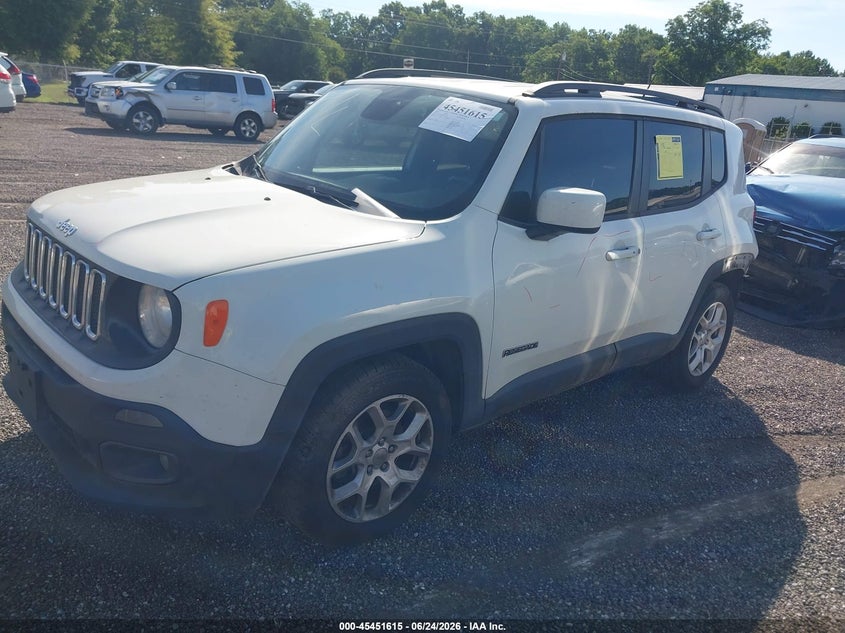 2016 Jeep Renegade VIN ZACCJABT0GPD85619 IAAI salvage auction — REAR END, Salvage (South Carolina), sold $800 on 2026-07-21 (photo 2)