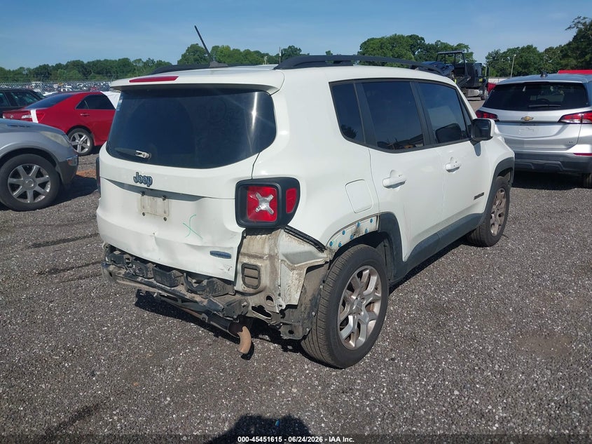 2016 Jeep Renegade VIN ZACCJABT0GPD85619 IAAI salvage auction — REAR END, Salvage (South Carolina), sold $800 on 2026-07-21 (photo 4)