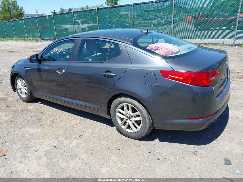 2011 Kia Optima VIN KNAGM4A74B5132901 IAAI salvage auction — THEFT, Mv-907A (New York), sold $25 on 2026-07-28 (photo 3)