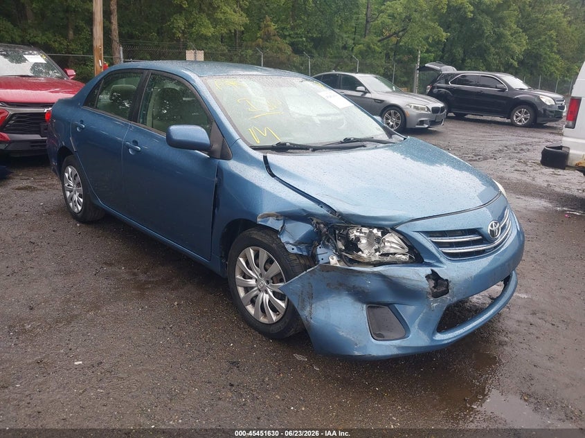 2013 Toyota Corolla VIN 5YFBU4EE8DP078434 IAAI salvage auction — RIGHT FRONT, Salvage Title, sold $2,150 on 2026-07-22 (photo 1)