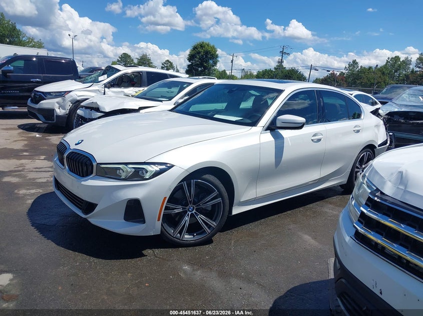 2024 BMW 3er VIN 3MW69FF03R8E06364 IAAI salvage auction — REAR END, Salvage Title, sold $16,000 on 2026-07-31 (photo 2)