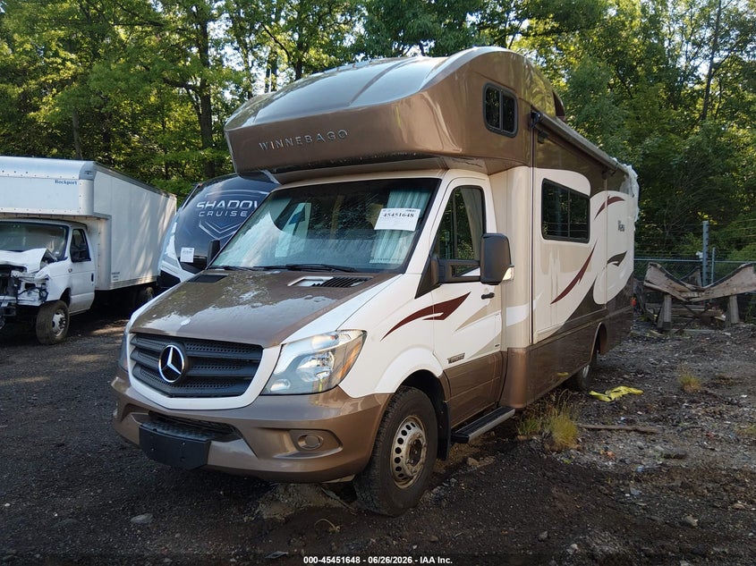 2015 Mercedes-benz Sprinter VIN WDAPF4CC7F9610513 IAAI salvage auction — HAIL, Salvage (Ohio), sold $29,550 on 2026-07-21 (photo 2)