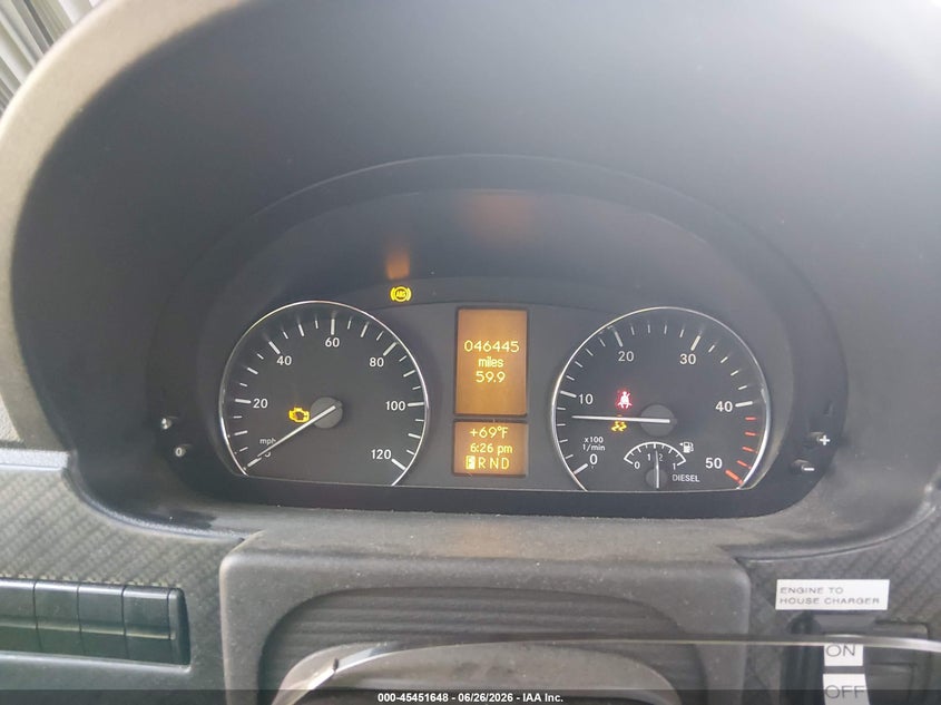 2015 Mercedes-benz Sprinter VIN WDAPF4CC7F9610513 IAAI salvage auction — HAIL, Salvage (Ohio), sold $29,550 on 2026-07-21 (photo 5)
