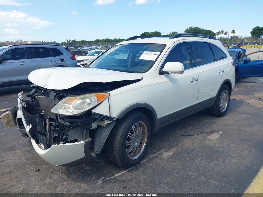 2008 Hyundai Veracruz VIN KM8NU13C08U030699 IAAI salvage auction — FRONT END, Rebuildable (Florida), sold $175 on 2026-07-23 (photo 2)