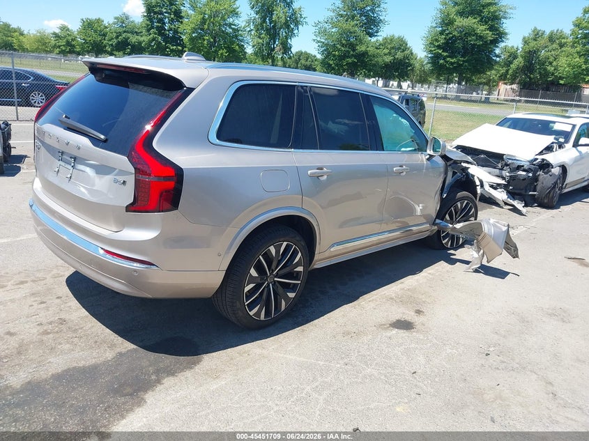 2025 Volvo Xc90 VIN YV4062JG7S1352279 IAAI salvage auction — RIGHT FRONT, Salvage (New Jersey), sold $15,300 on 2026-08-13 (photo 4)