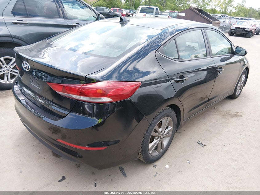 2017 Hyundai Elantra VIN KMHD84LF7HU223895 IAAI salvage auction — HAIL, Salvage (Ohio), sold $2,175 on 2026-07-21 (photo 4)