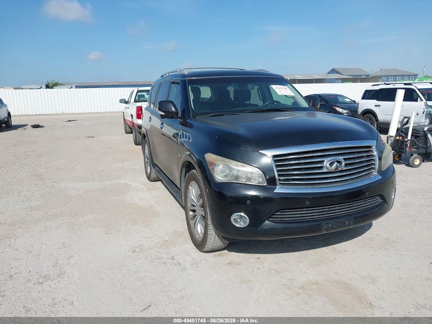 2014 Infiniti Qx80 VIN JN8AZ2NF8E9552677 IAAI salvage auction — NORMAL WEAR, Original (Texas), sold $1,400 on 2026-07-29 (photo 1)