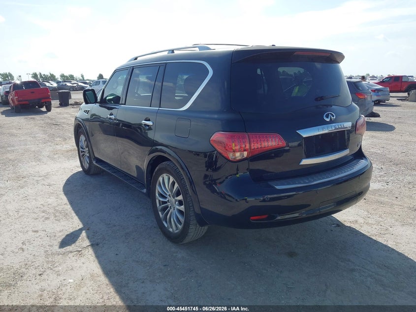 2014 Infiniti Qx80 VIN JN8AZ2NF8E9552677 IAAI salvage auction — NORMAL WEAR, Original (Texas), sold $1,400 on 2026-07-29 (photo 3)