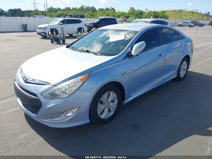 2015 Hyundai Sonata hybrid VIN KMHEC4A43FA124929 IAAI salvage auction — NORMAL WEAR, Clear (Florida), sold $925 on 2026-07-20 (photo 2)