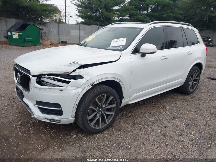 2017 Volvo Xc90 VIN YV4A22PKXH1186134 IAAI salvage auction — FRONT END, Salvage (New Jersey), sold $6,500 on 2026-08-08 (photo 2)