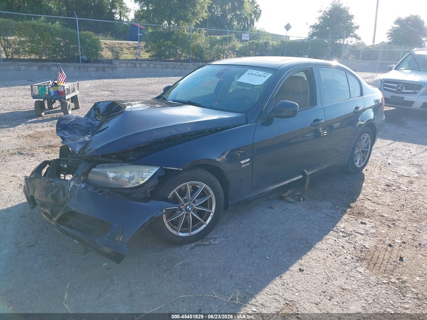 2010 BMW 3er VIN WBAPK7C5XAA461613 IAAI salvage auction — FRONT & REAR, Rebuildable (Florida), sold $300 on 2026-07-08 (photo 2)