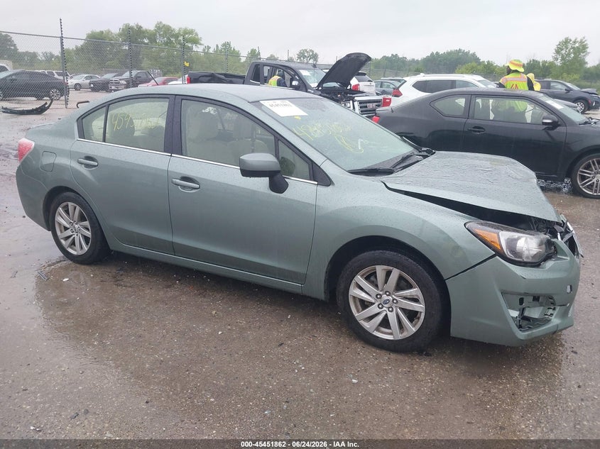 2016 Subaru Impreza VIN JF1GJAB68GH010537 IAAI salvage auction — FRONT END, Salvage Title, sold $1,550 on 2026-07-21 (photo 1)