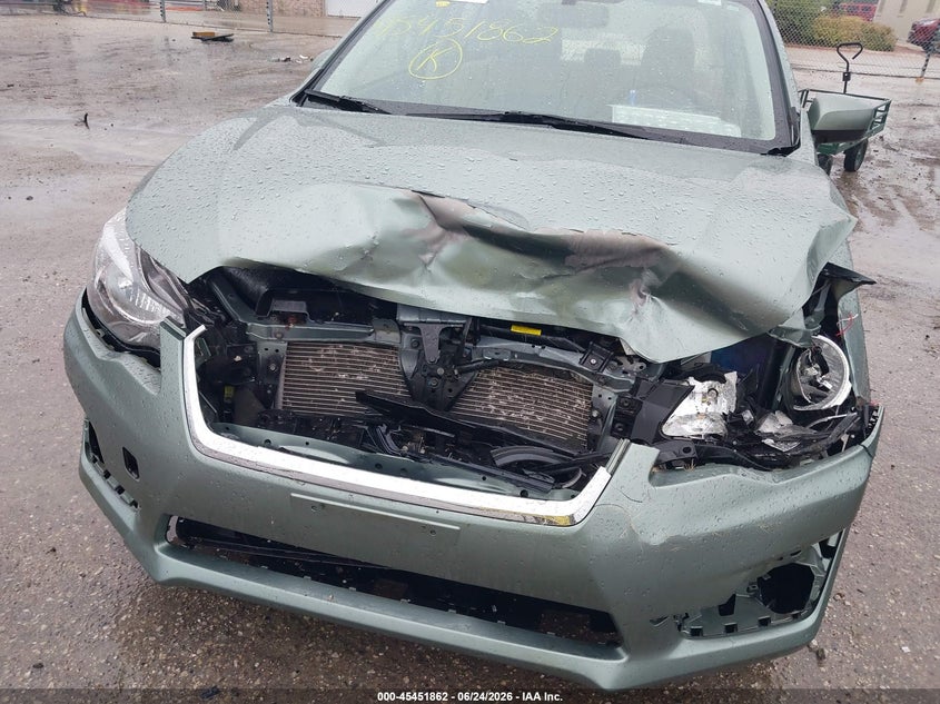2016 Subaru Impreza VIN JF1GJAB68GH010537 IAAI salvage auction — FRONT END, Salvage Title, sold $1,550 on 2026-07-21 (photo 6)
